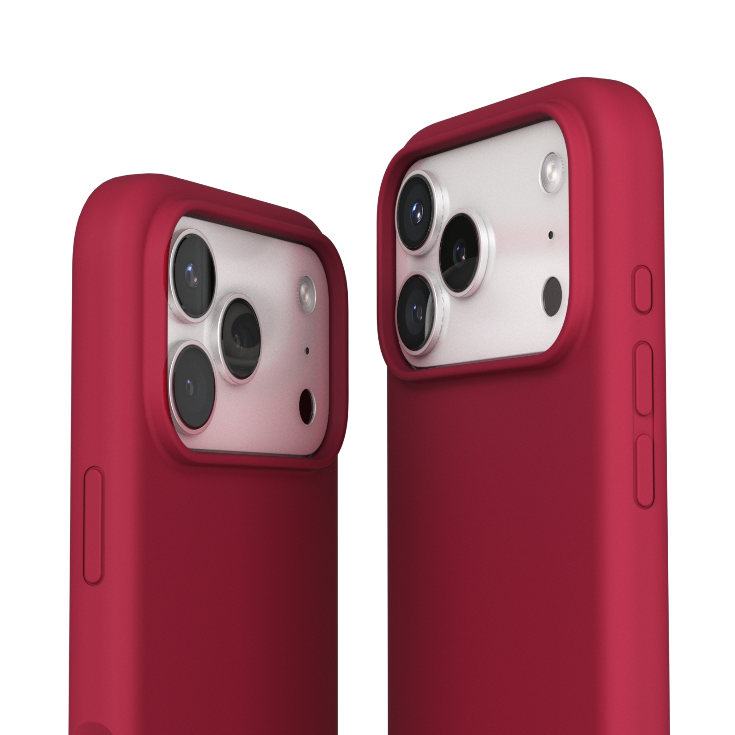 iPhone 17 Pro Max MagSafe Soft Silicone Hülle Case Recycled (MSC00116) - Dunkelrot