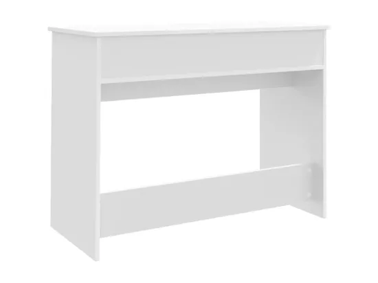 Coiffeuse avec miroir blanc 100x45x76 cm