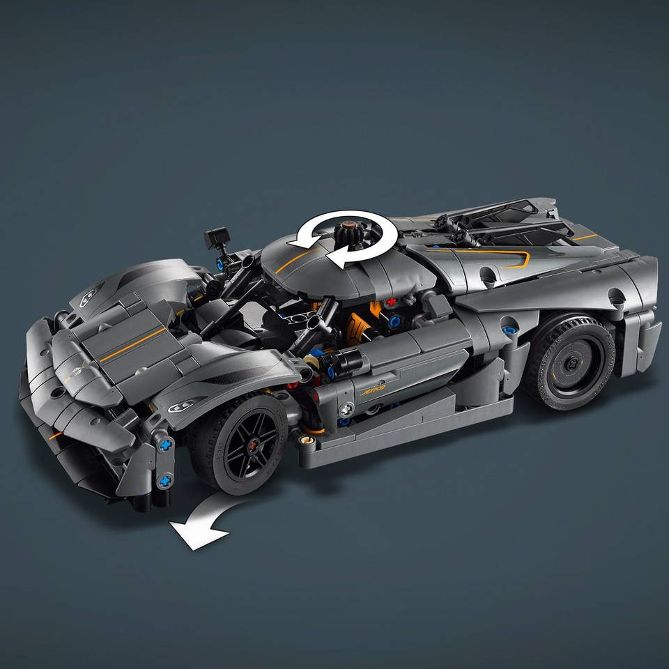 LEGO Technic Koenigsegg Jesko Absolut grijze hypercar 42173