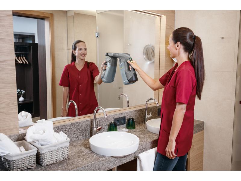 Kärcher Fenstersauger WVP 10 Adv Grau Nasssauger zur Reinigung von Fenstern, Spiegeln, Vitrinen etc.