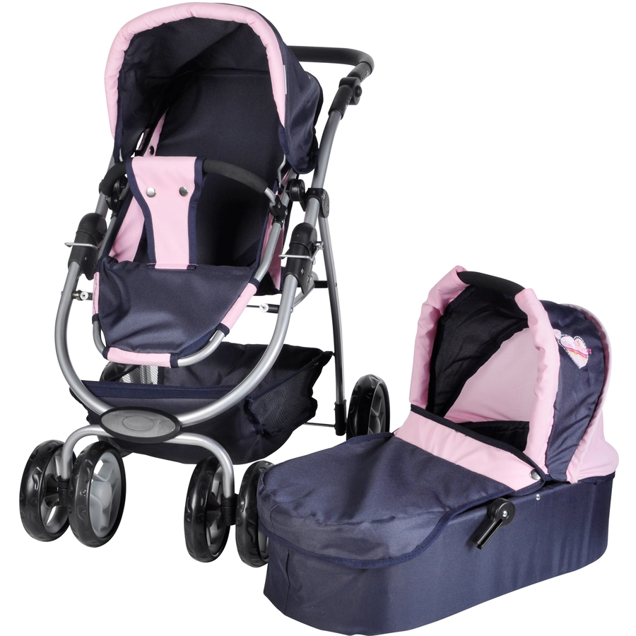 knorr toys® Puppenwagen Coco - My Little Princess blau