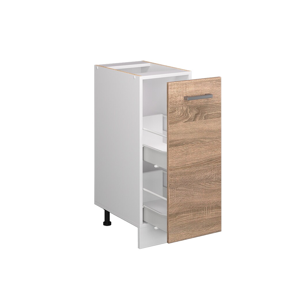 Vicco Apothekerunterschrank Küchenschrank Küchenzeile R-Line 30 cm Weiß Sonoma