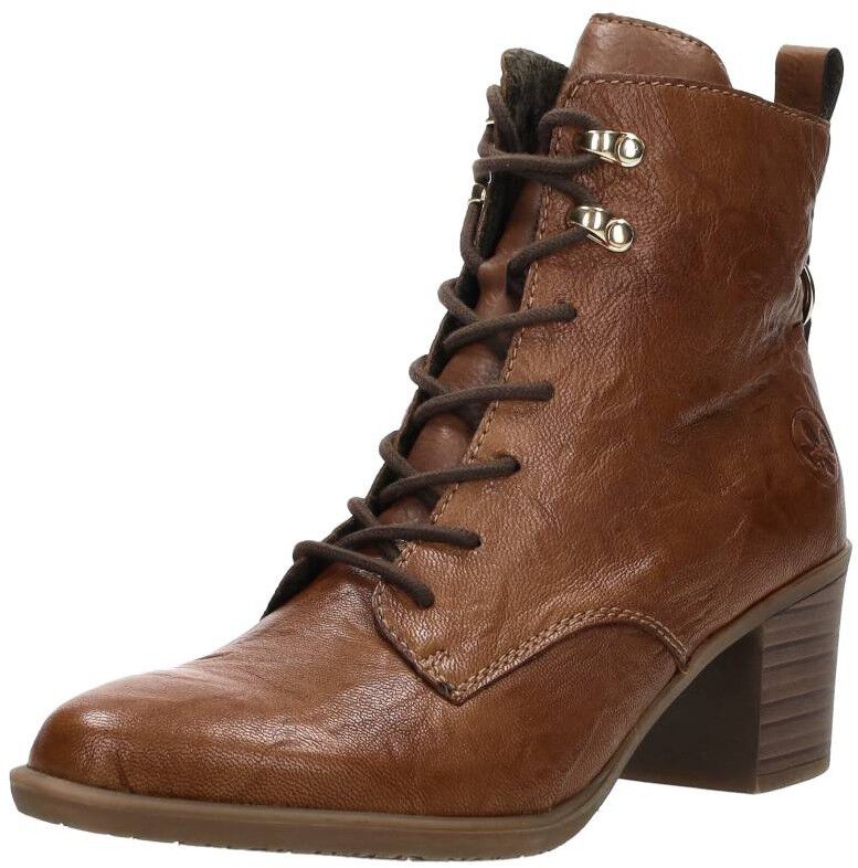 Rieker Veterschoenen Hak cognac