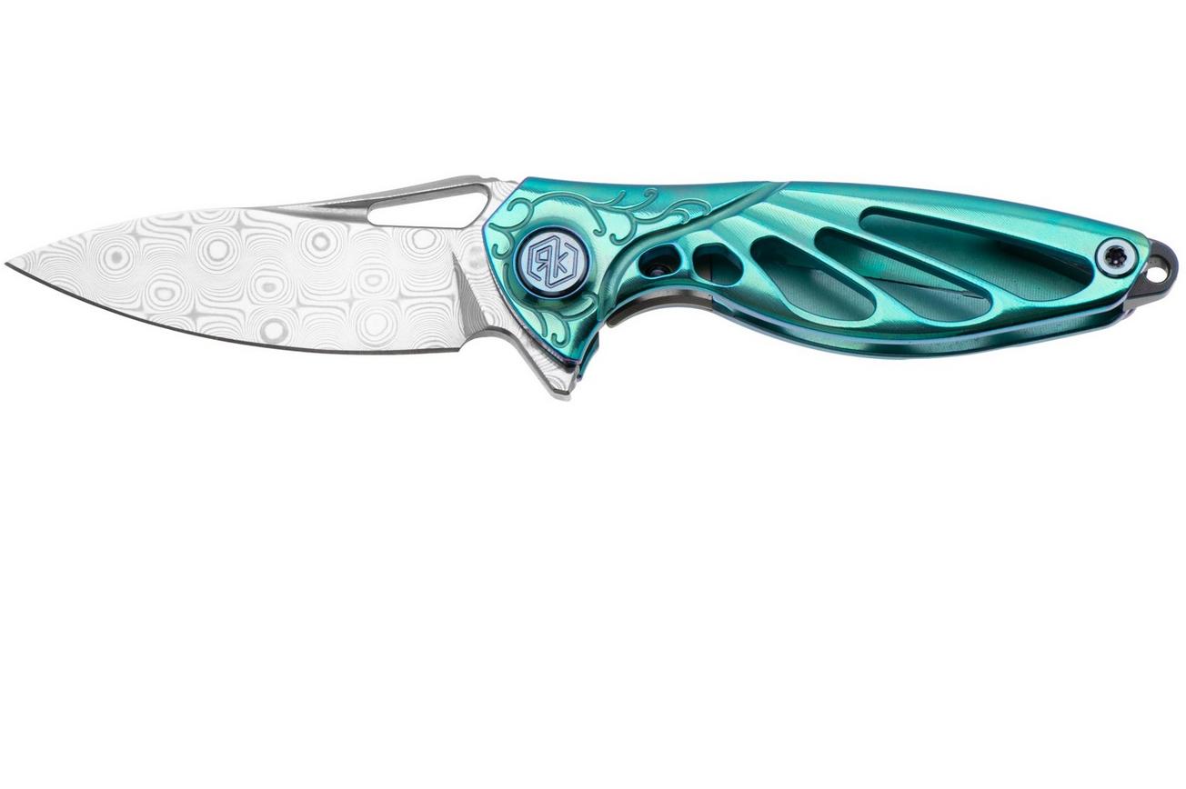 Rike Mini Hummingbird zakmes damascus, groen