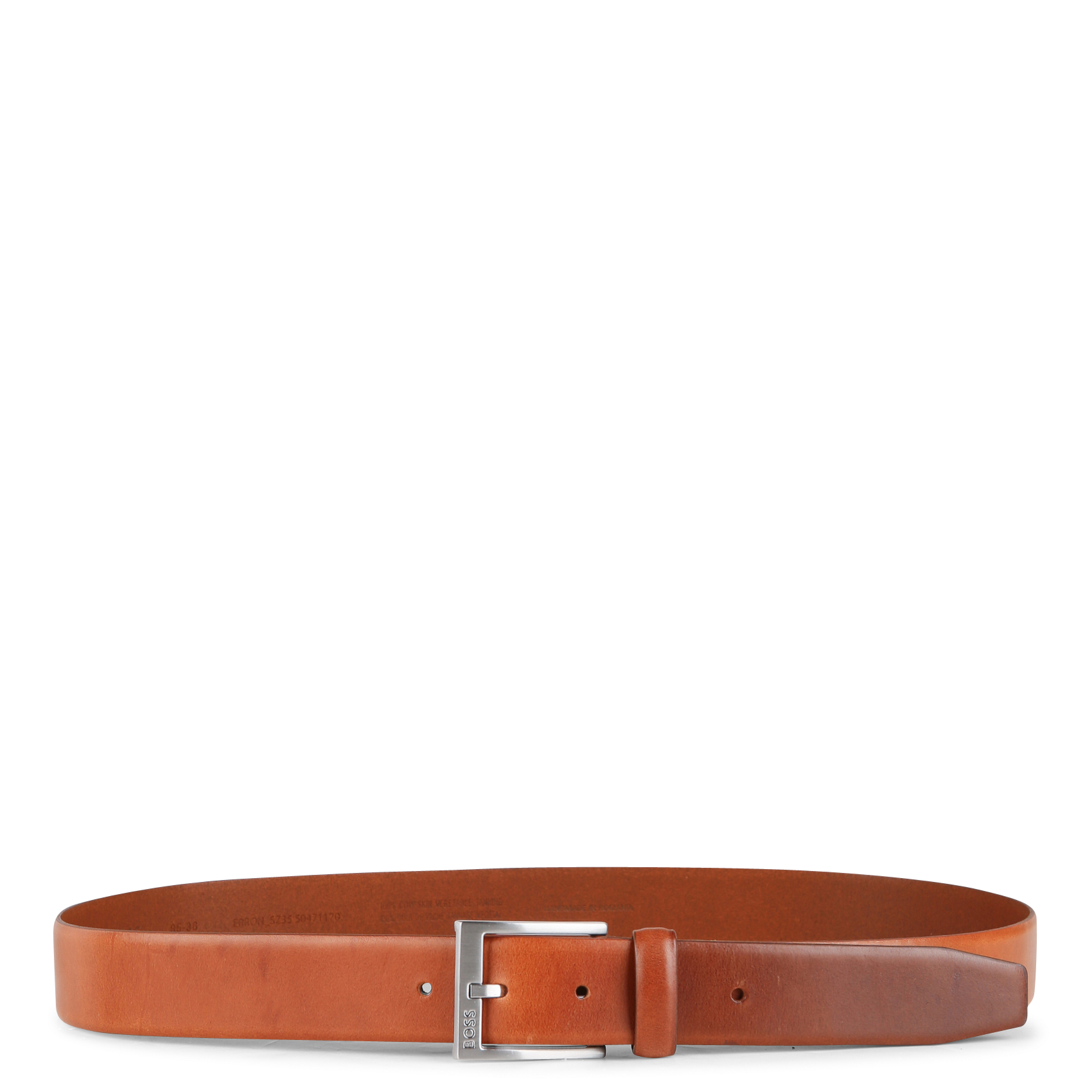 Ceinture ajustable à boucle en cuir | Marron