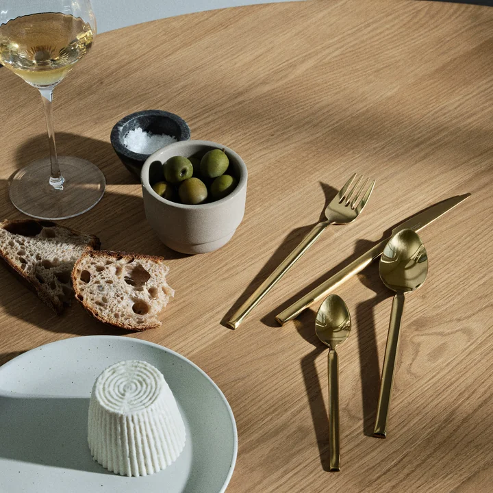 Broste Copenhagen - Tvis Besteck-Set, titanium black (16-tlg.)