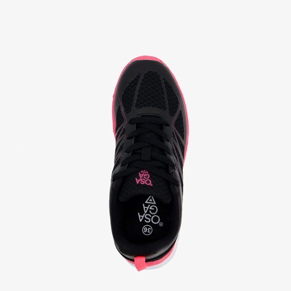 Osaga Sharp meisjes hardloopschoenen zwart