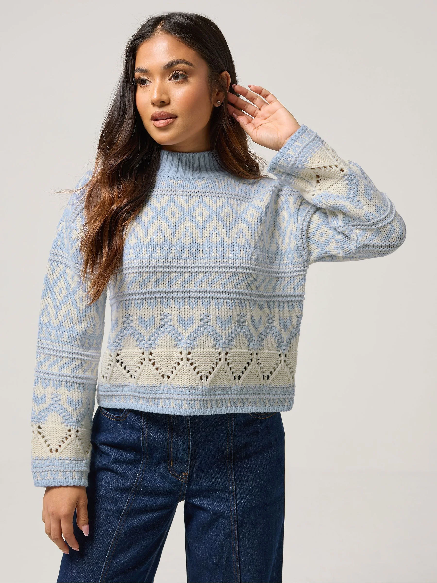 PixieGirl - Tenger - Trui met fairisle