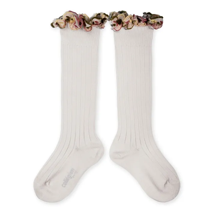 Collégien Chaussettes Apolline | Blanc