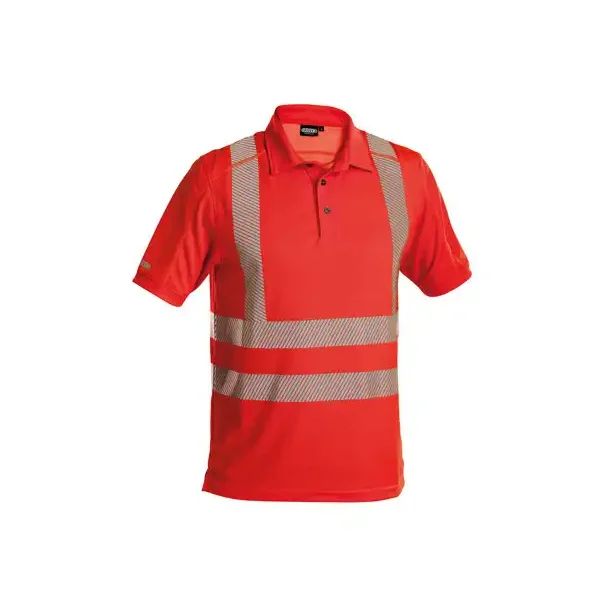 DASSY ® BRANDON (710024) UV POLOSHIRT MED HØJ SYNLIGHED rød