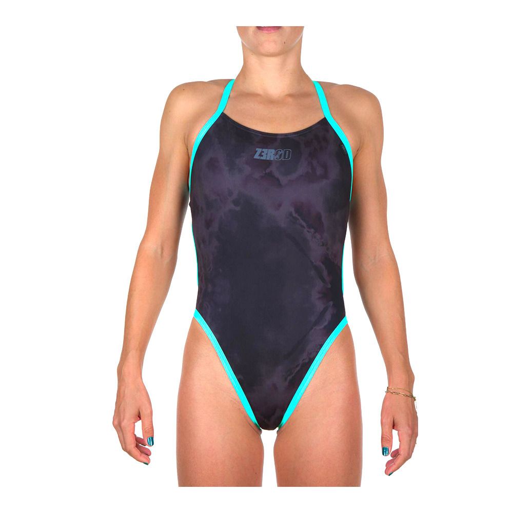 Z3rod 1P - Maillot de bain 1 pièce Femme dark shadows tie & dye