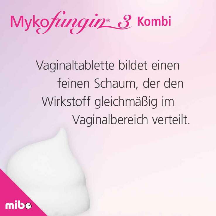 Mykofungin 3 Kombi 200 mg Vaginaltabletten + 10 mg / g Creme, 1 P