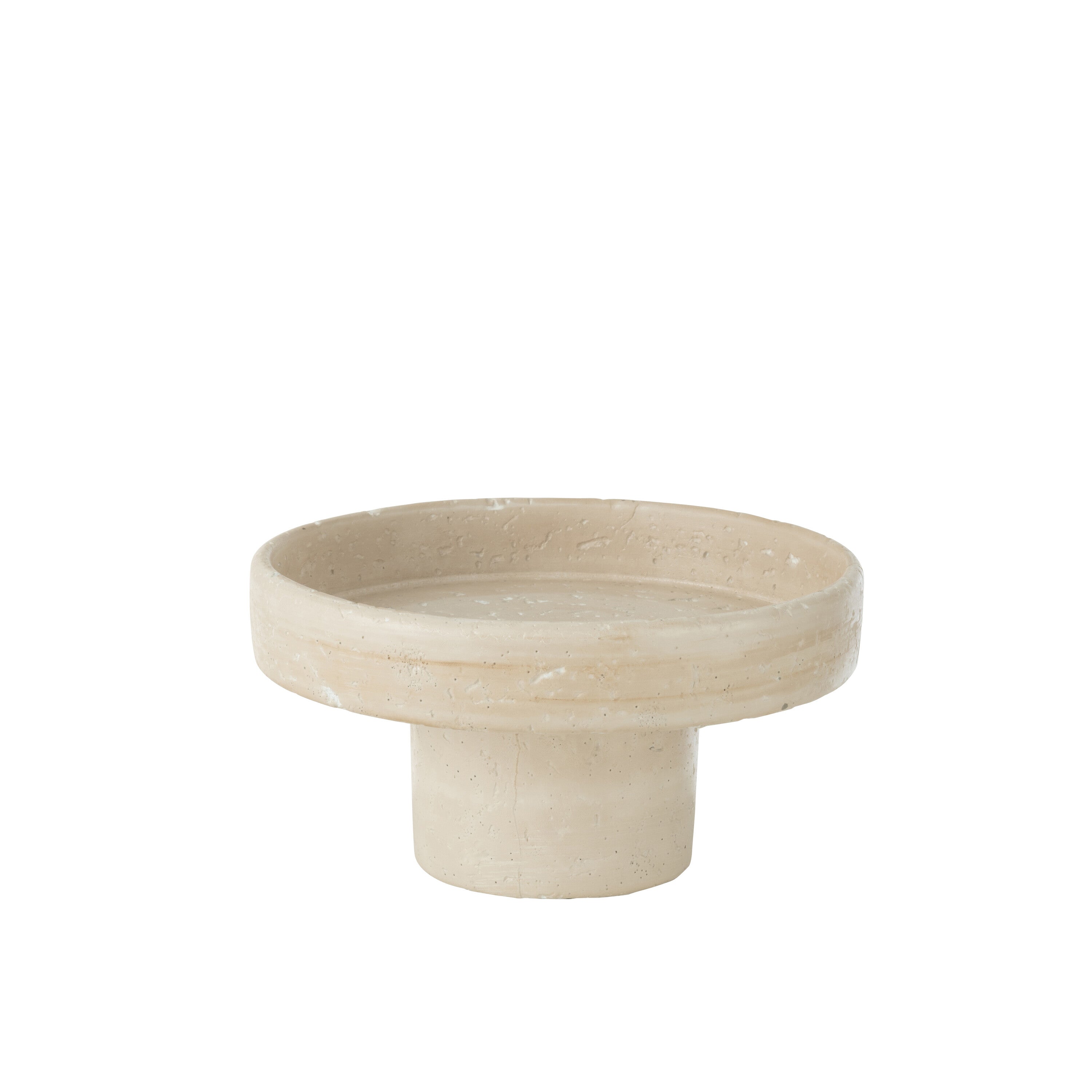 J-Line plateau Olina - cement - creme - small