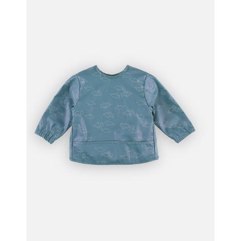 Mix & Match Bavoir-tablier à manches bleu - NOUKIE 'S