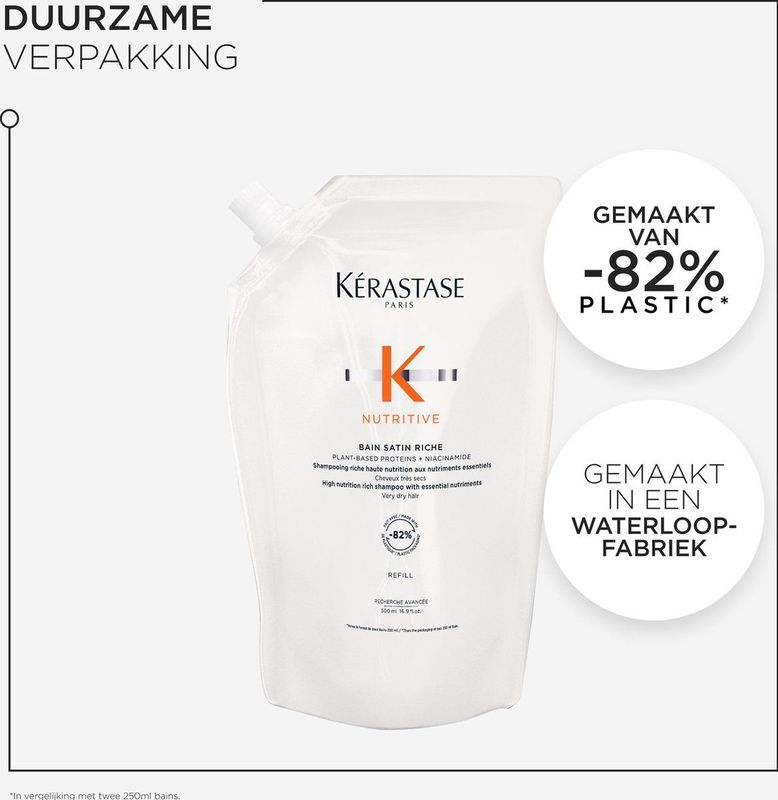 Kérastase - Nutritive Bain Satin Riche - Shampoo - 500ml - Refill