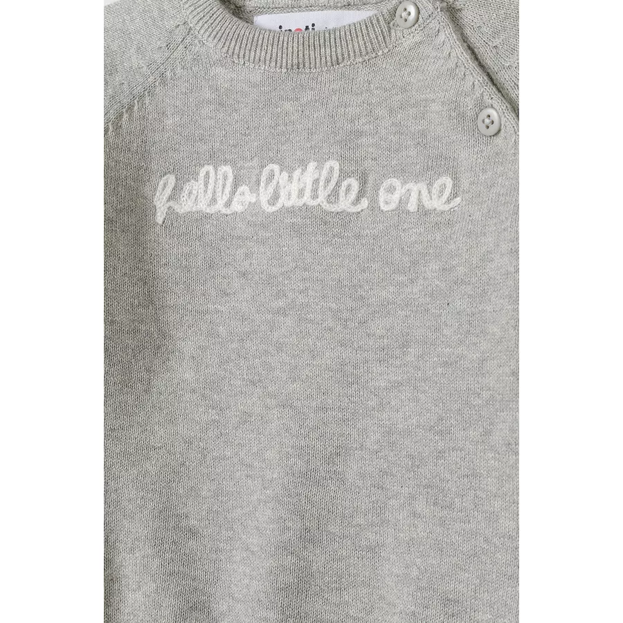 MINOTI Longsleeves & Leggings Grau Meliert