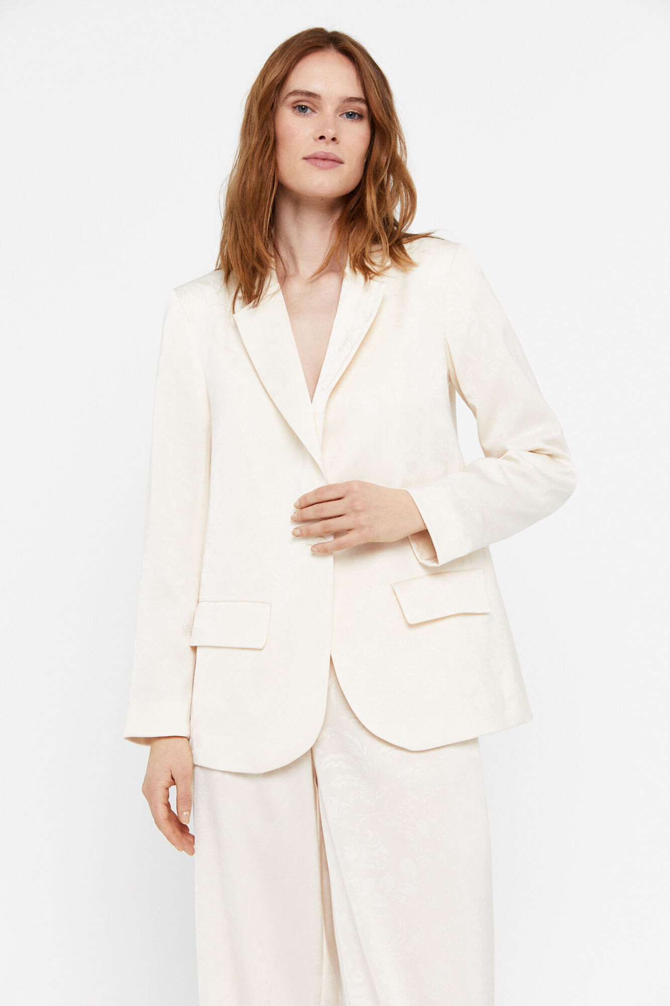 Blazer Jacquard - Branco