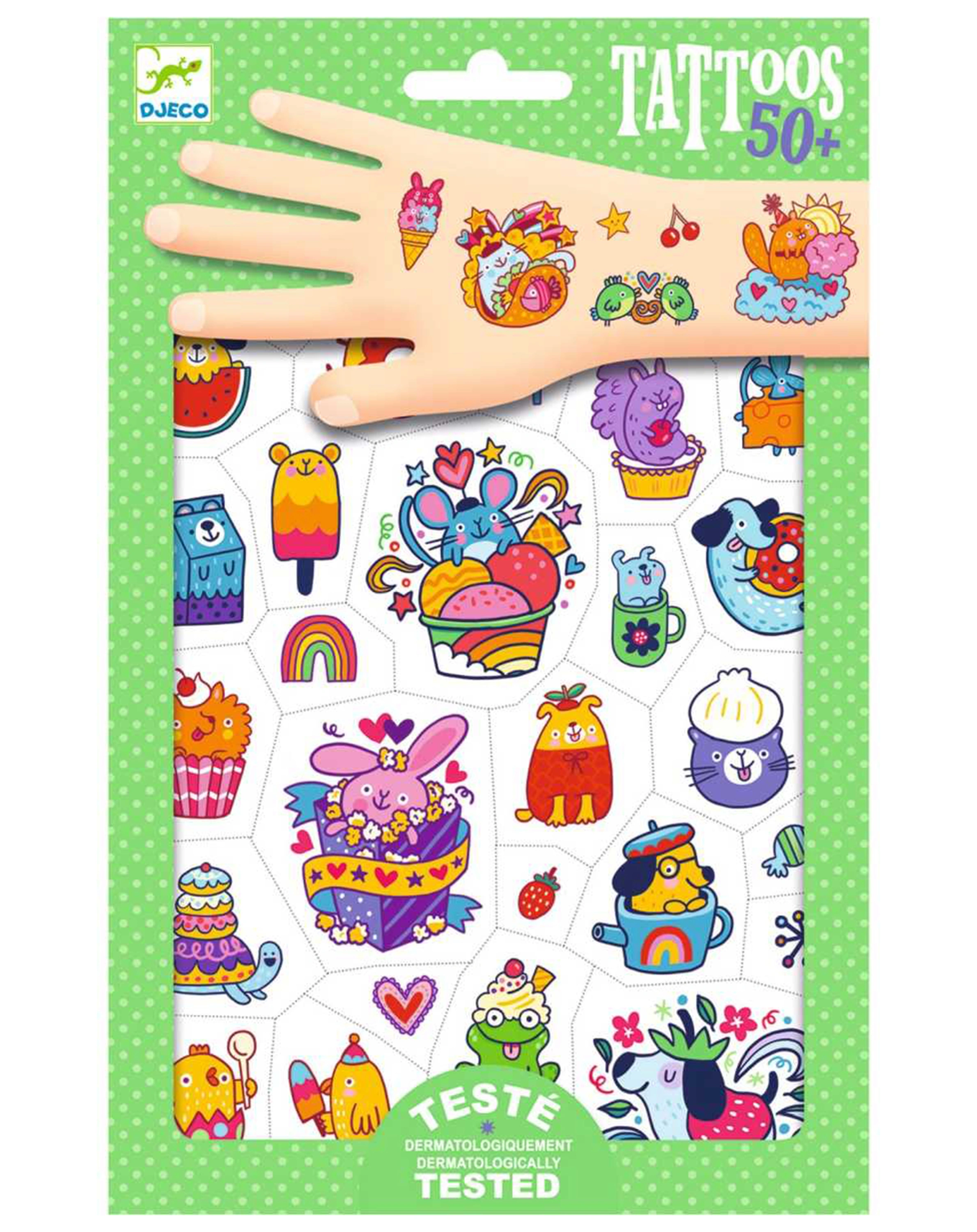 Tattoo-Sticker SWEET MIMI 2 Bögen in bunt