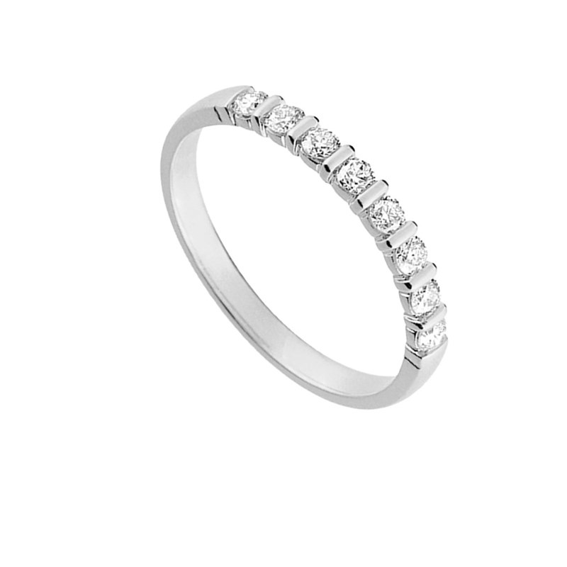Bague Femme - Or 18 Carats - Diamant 0.30 Carats