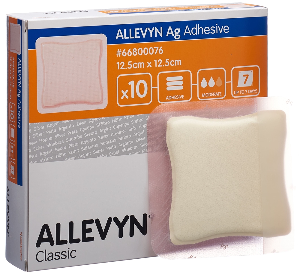 ALLEVYN Wundkompresse<br>10 Stück, 12.5x12.5cm