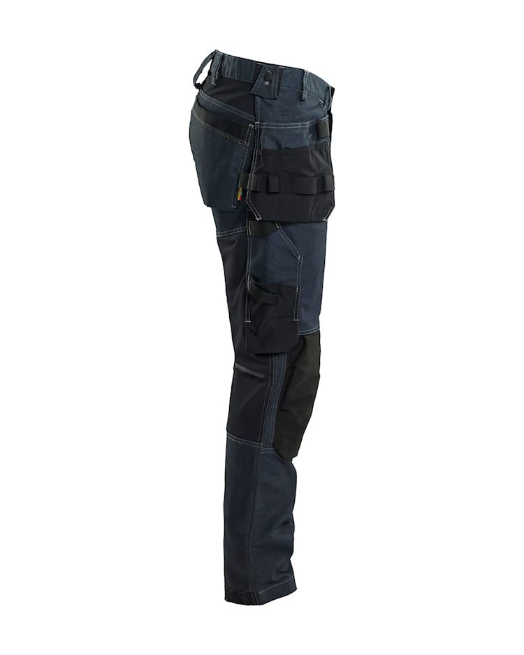 Blakläder 1750 Werkbroek denim stretch met gereedschapszakken