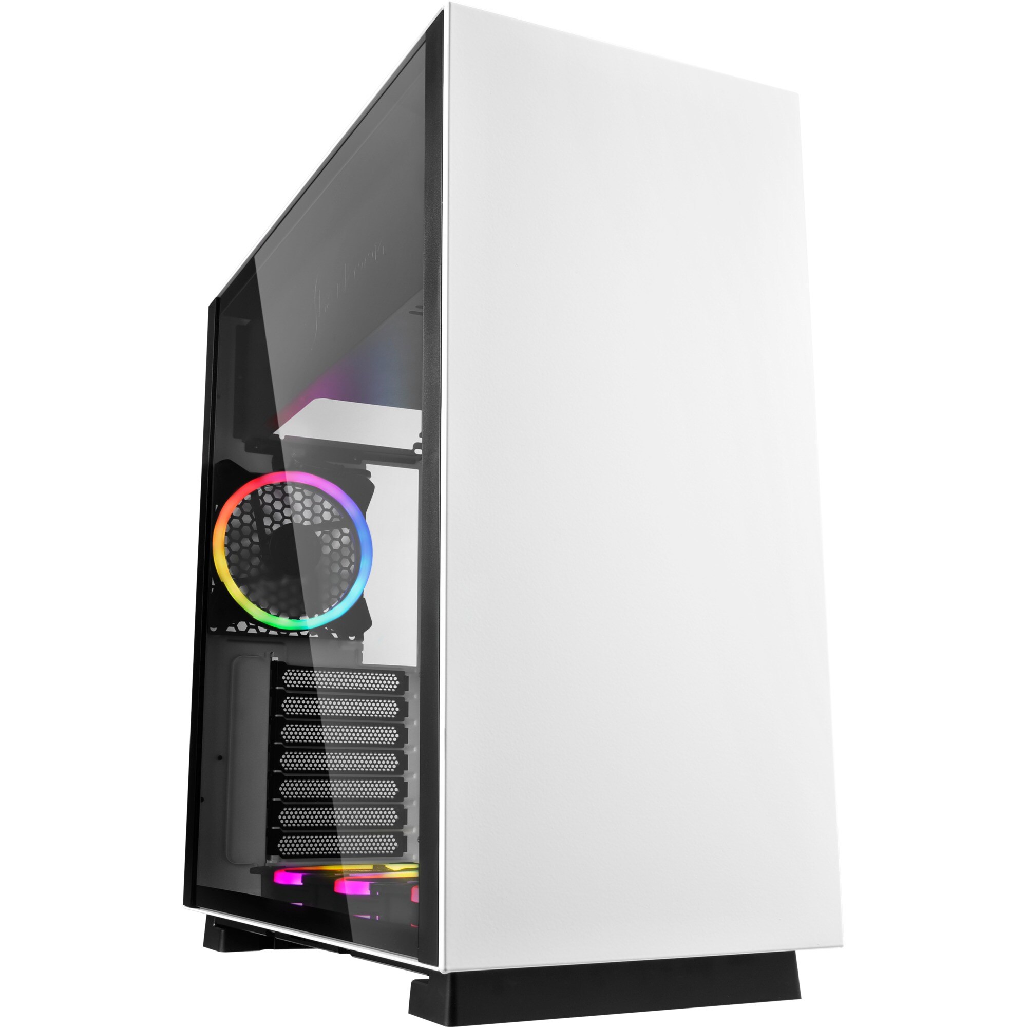 Sharkoon Tower-Gehäuse PURE STEEL White RGB