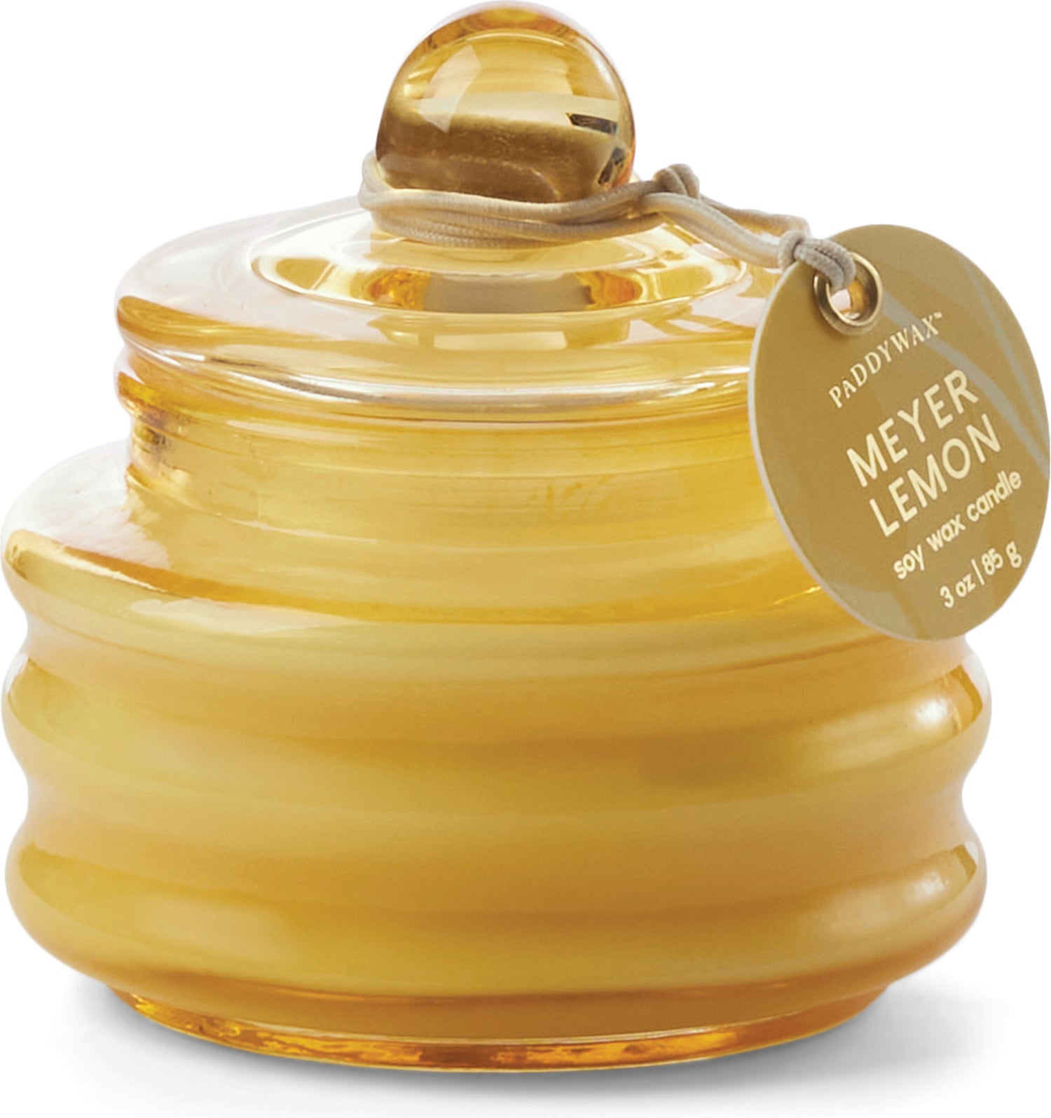 Paddywax geurkaars Beam Meyer Lemon geel 20 uur D 7,5 H 7,8 cm