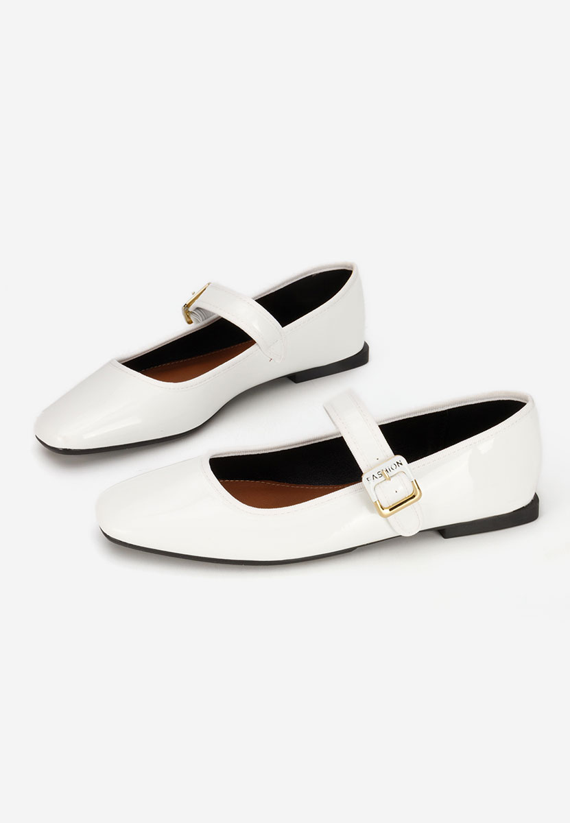 Ballerines à bride blancs Saleia