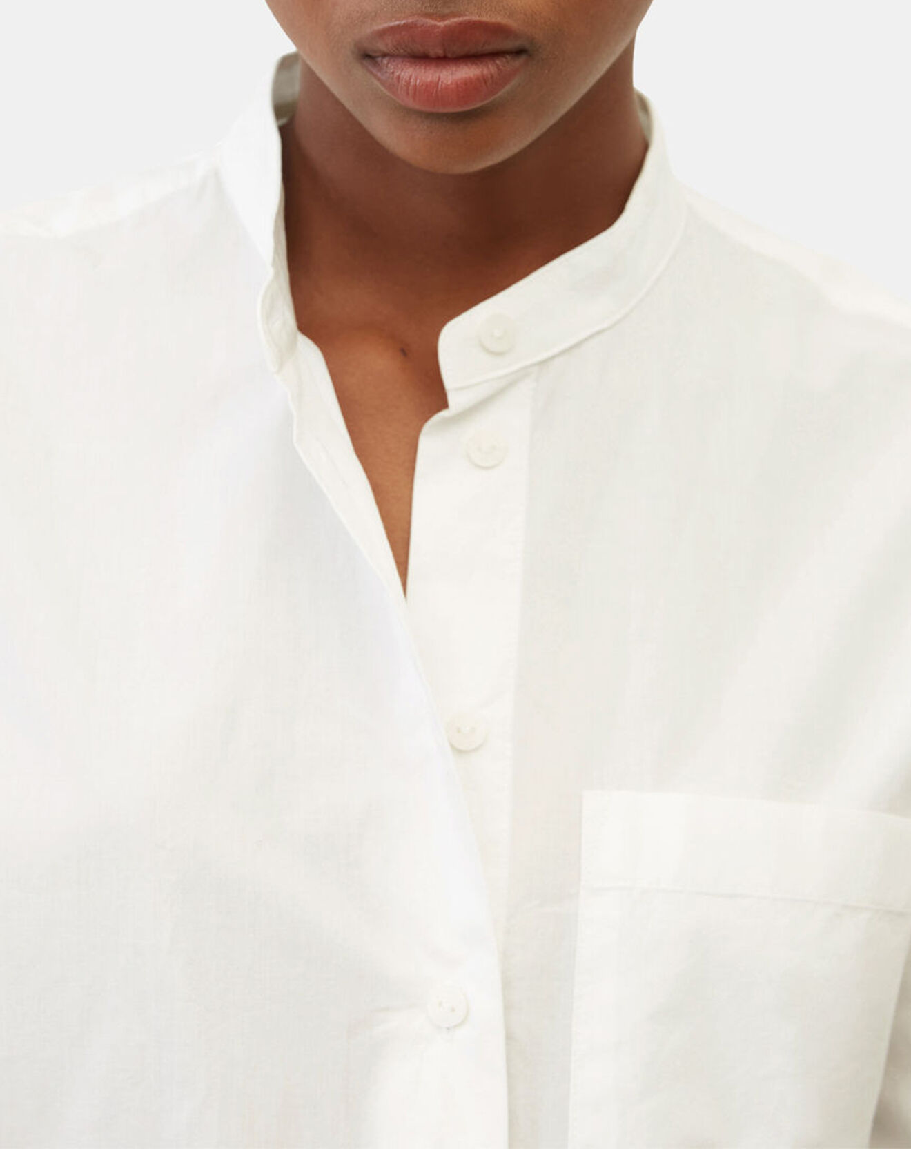 Marc O'Polo Chemise col mao blanche