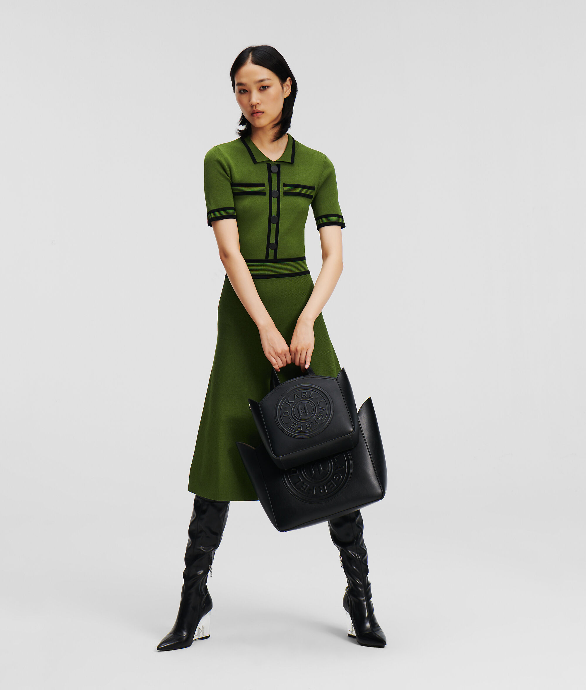 ROBE POLO EN TRICOT