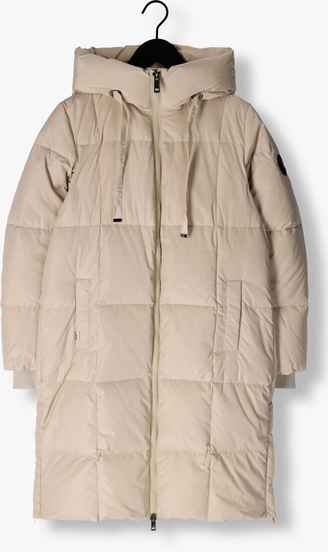beige mos mosh gewatteerde jas nova square down coat