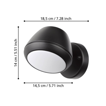 Eglo buitenlamp Nivarolo zwart