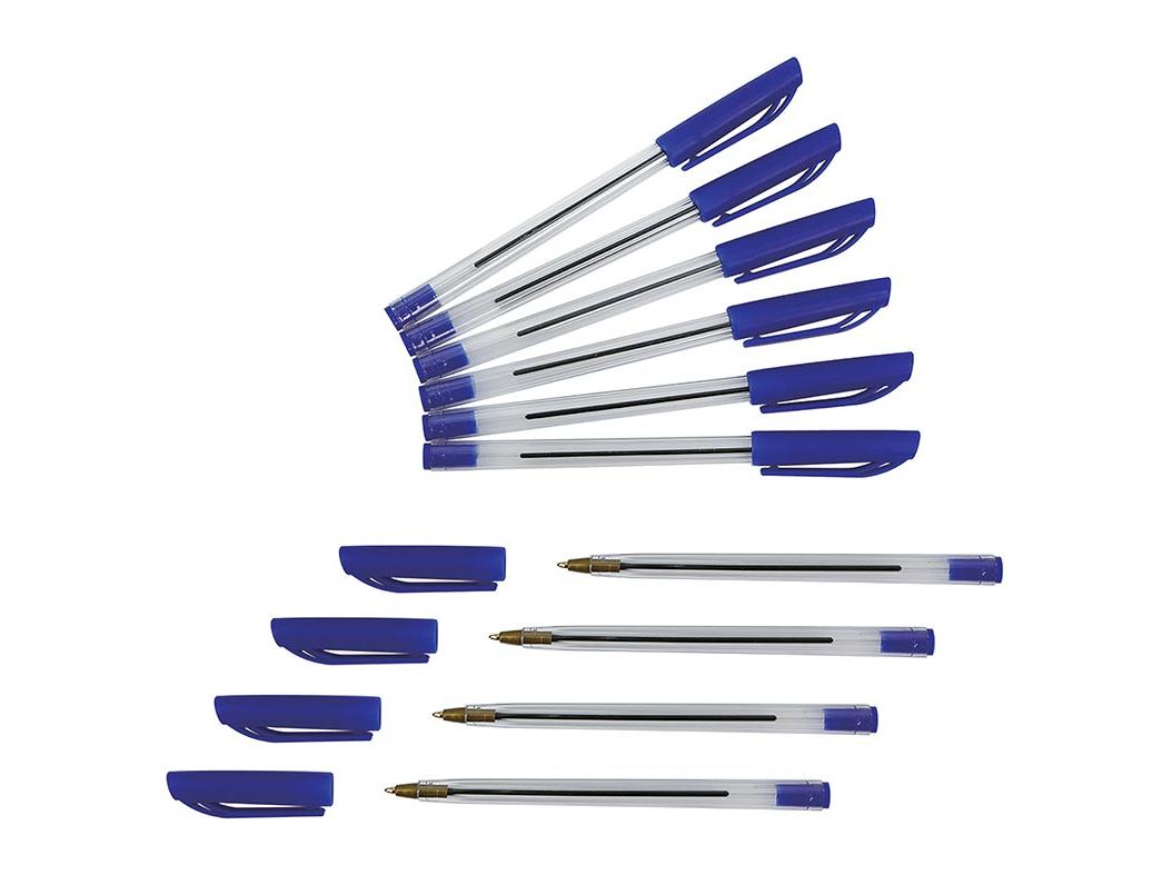 CONJUNTO DE 10 ESFEROGRÁFICAS POLEGAR AZUL