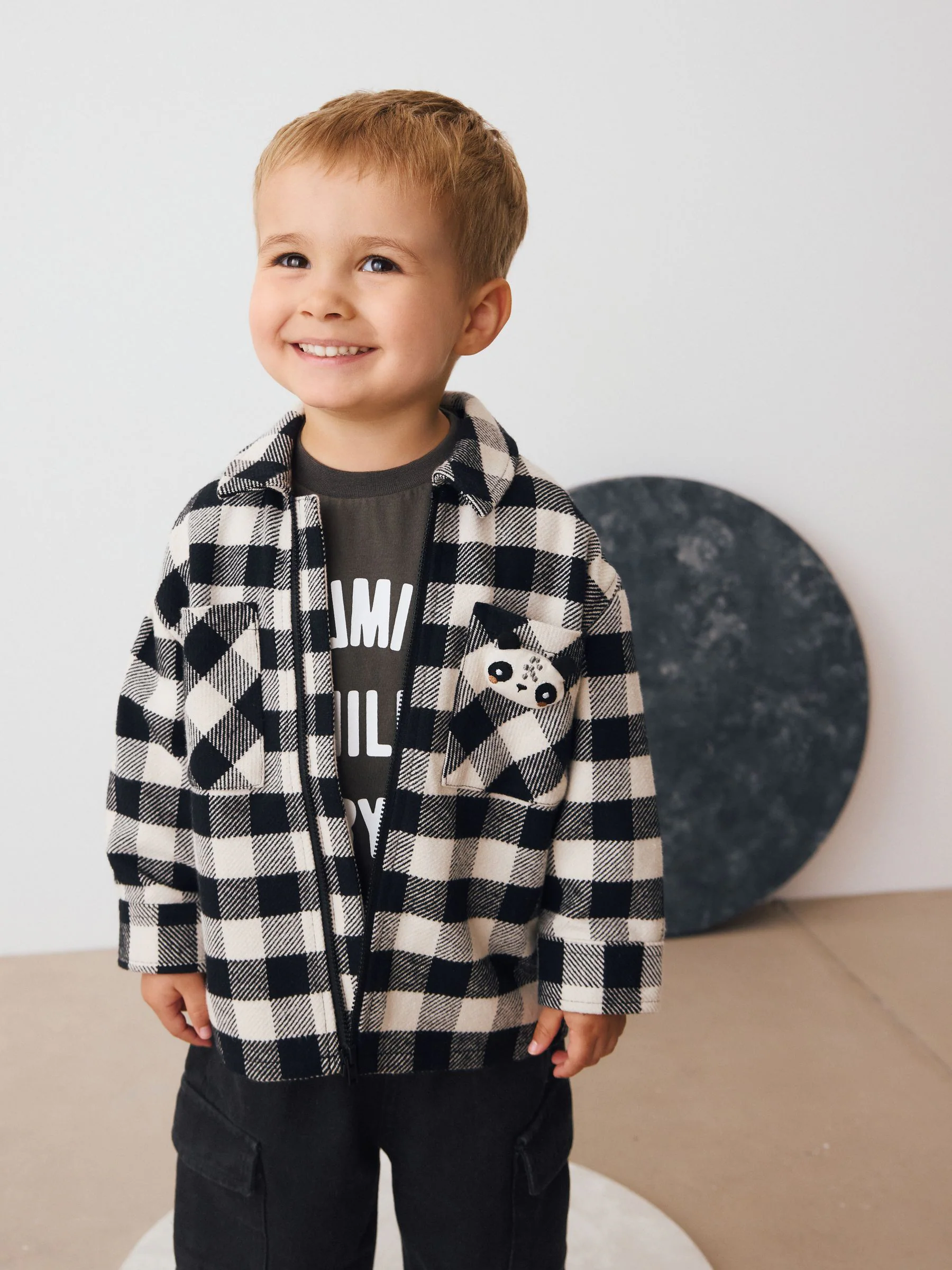 Mono Panda - Set van T-shirt en shirt met lange mouwen (3mnd-7jr)