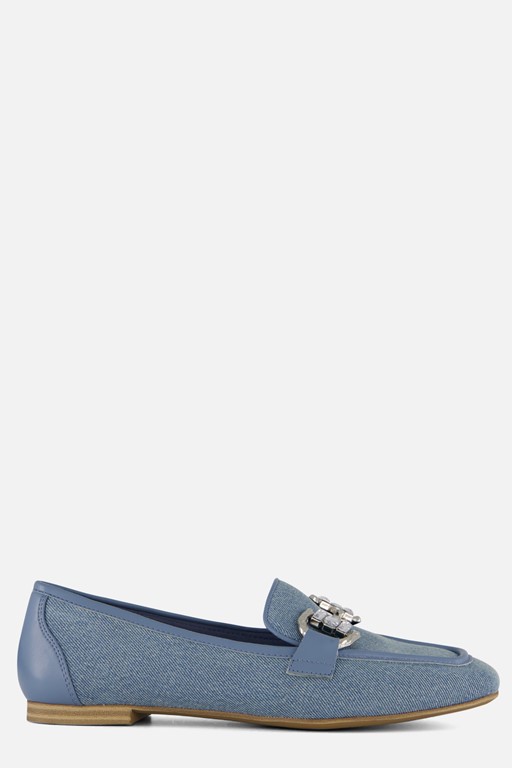 Tamaris Buckle Instappers denim Textiel