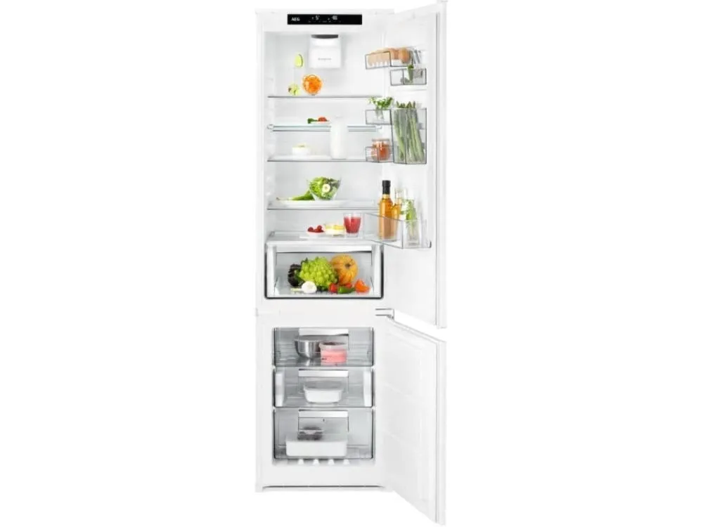 AEG 8000 MultiSpace SCE819E5TS - Køleskab/fryser - bund-fryser - til indbygning - niche - bredde: 56 cm - dybde: 55 cm - højde: 189.4 cm - 269 liter - Klasse E - hvid