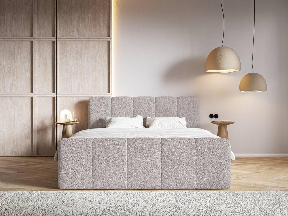 NADUVI Collection Boxspring Chloe 140x200 bouclé met opbergruimte