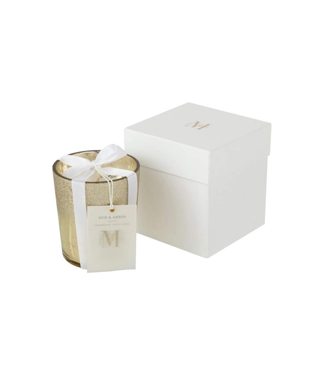 Paris Prix - Bougie Parfumée deluxe 11cm Oud Amber