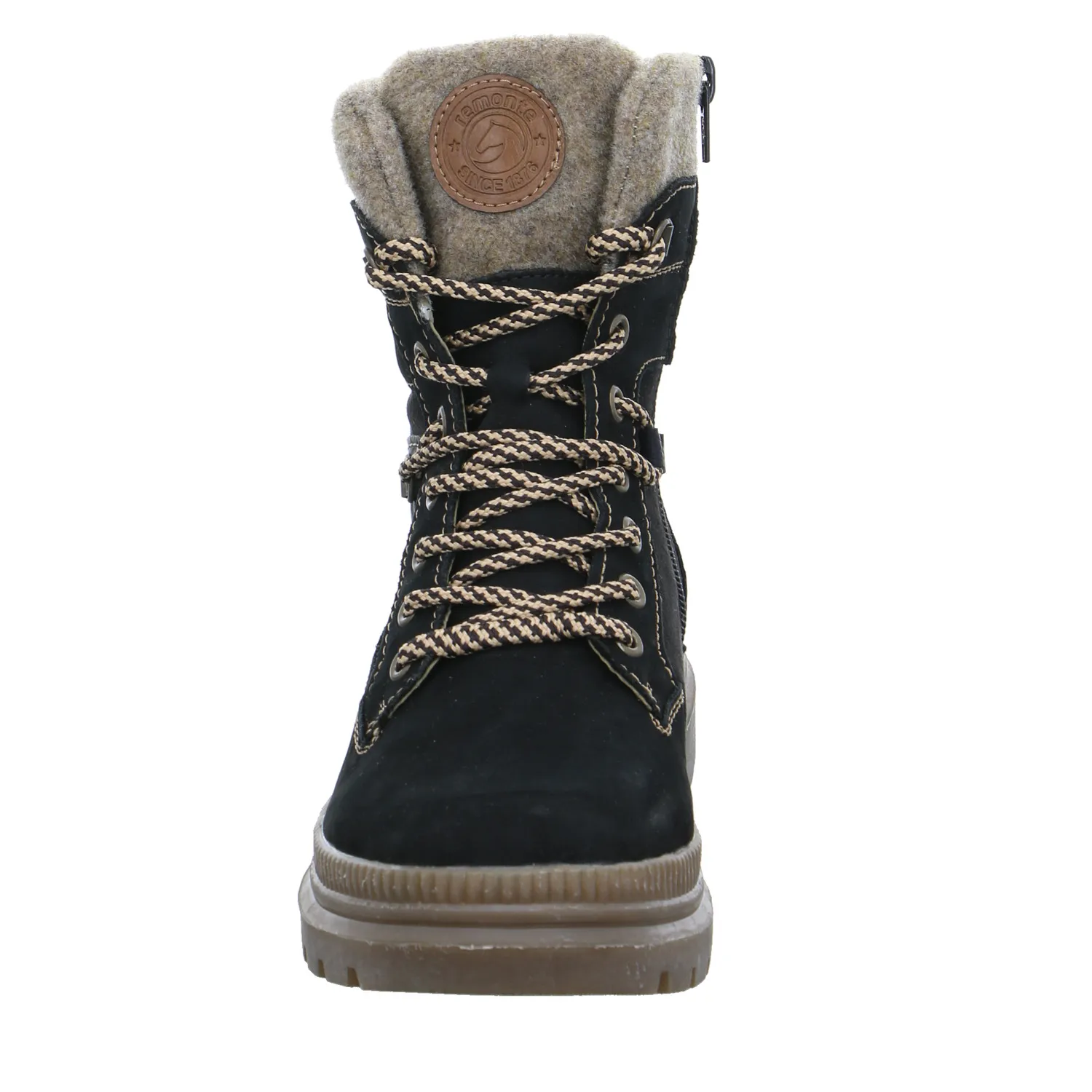 REMONTE Boot Schwarz Leder  mit TEX Membrane