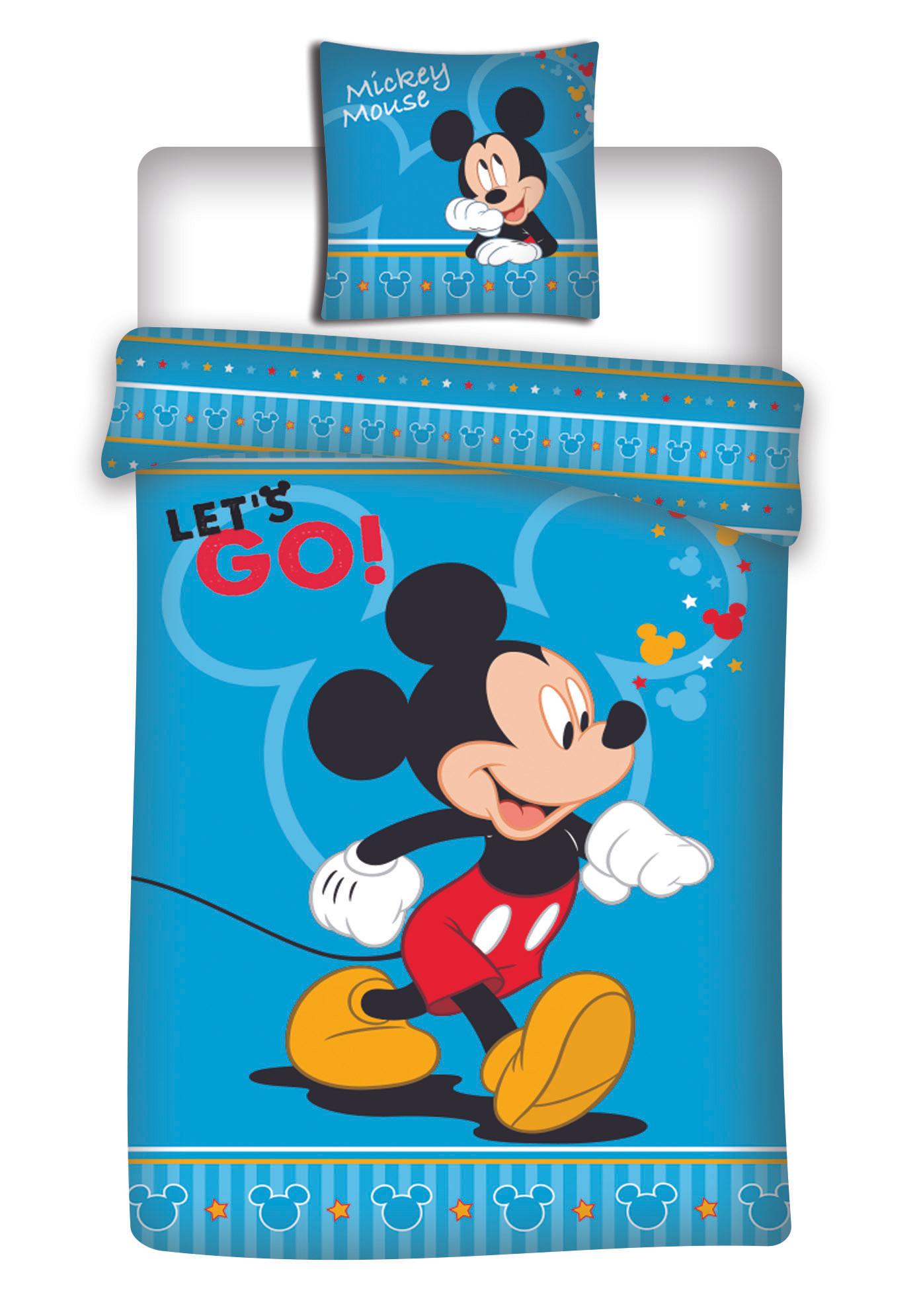 HOUSSE COUETTE 140X200CM ET 63X63CM MICKEY