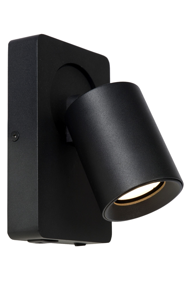 Lucide Nigel wandlamp 1x 5W zwart