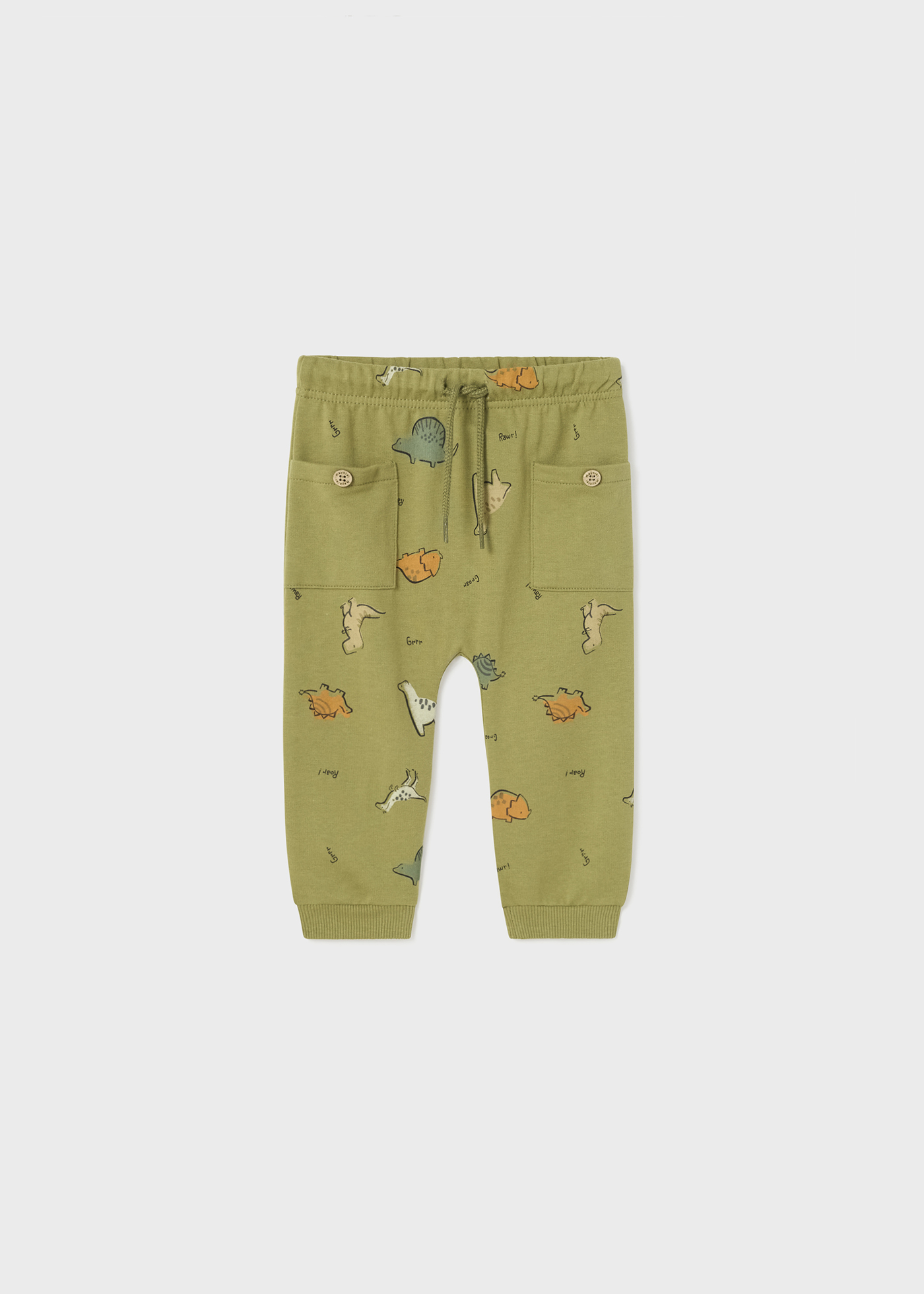 Calça de fato de treino para bebé com padrão estampado