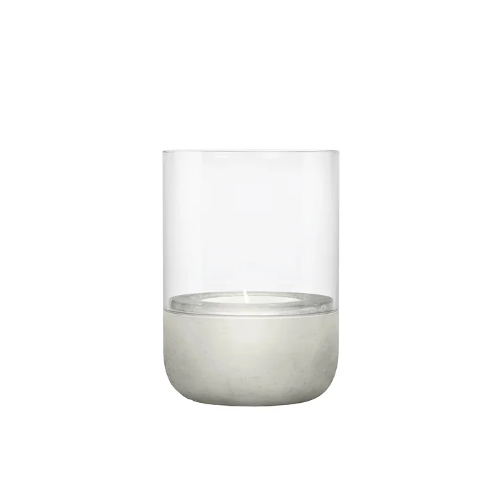 Blomus - Calma Windlicht, Ø 10 cm, klar / hellgrau