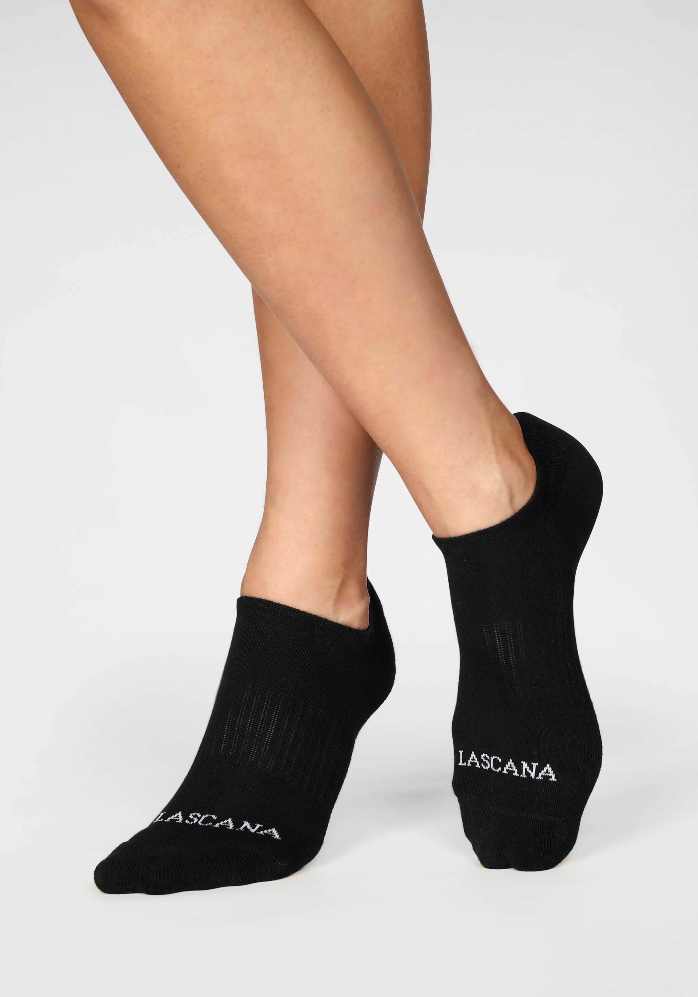 LASCANA ACTIVE Sneakersocken Packung, 7 Stk. tlg. mit Fussfrottee
