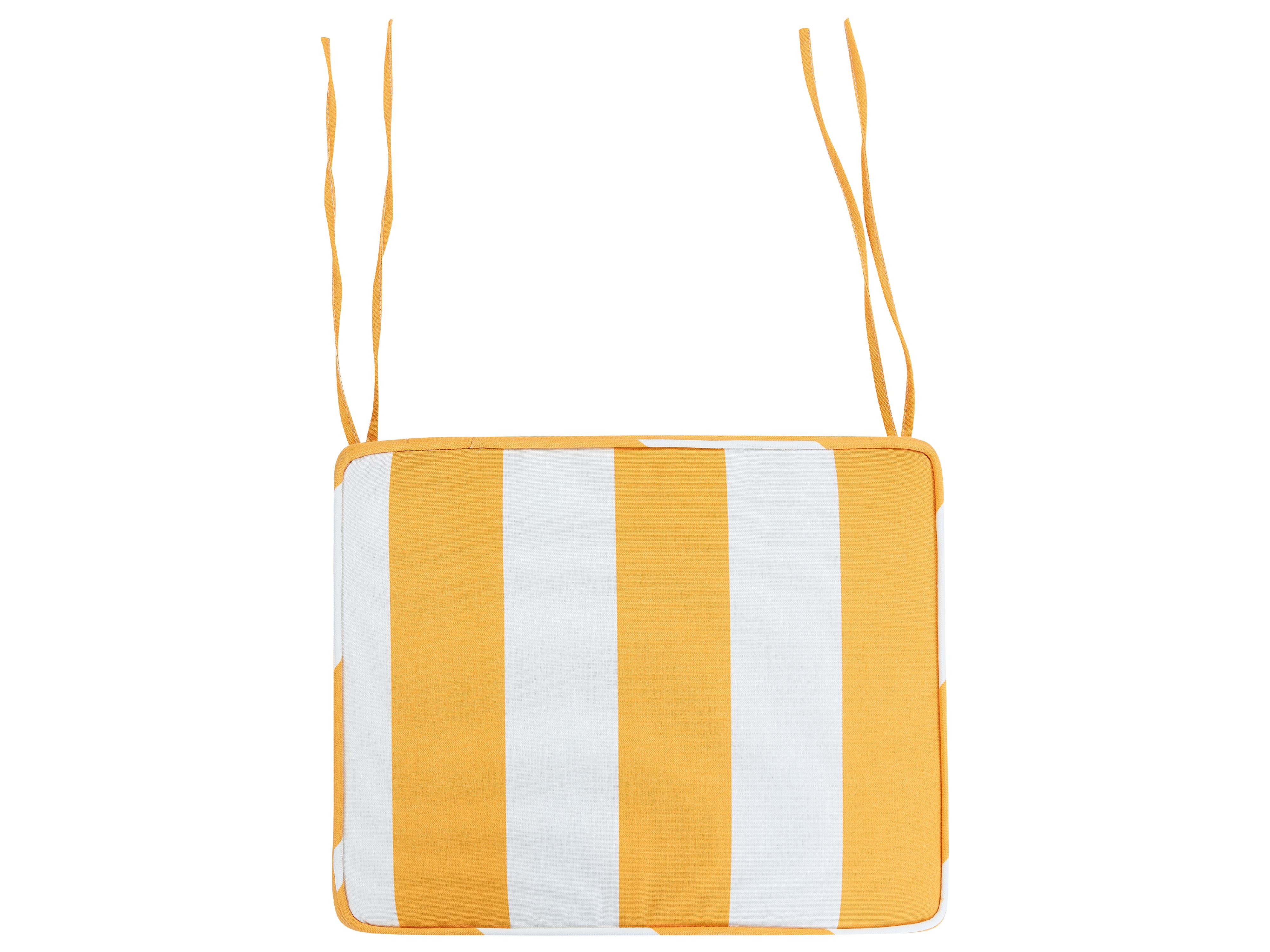 Set van 6 tuinzitkussens TOLVE 39 x 31 cm Geel