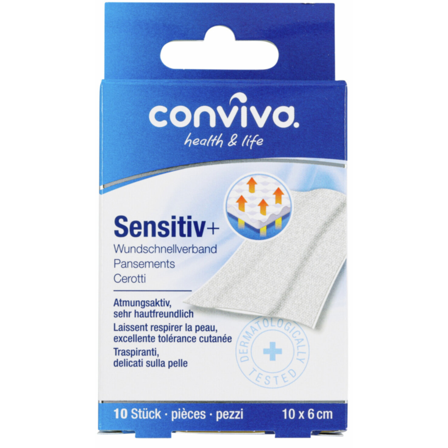 conviva Sensitiv+ Wundschnellverb 10 Stück