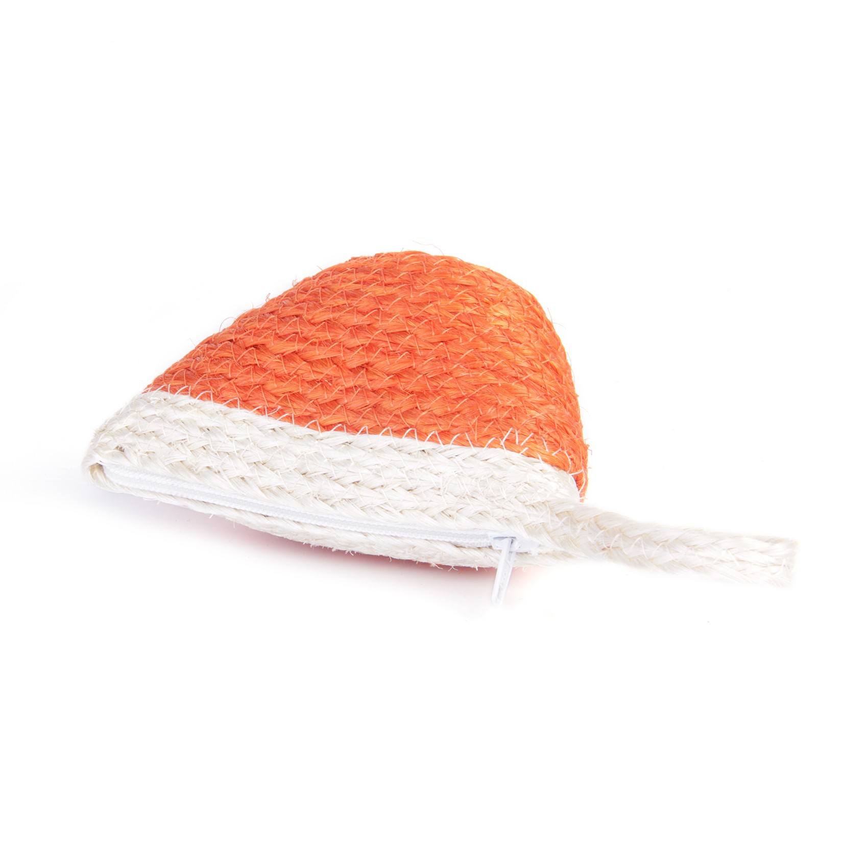 Geldbörse, mit Reißverschluss, orange/weiß, B 10 cm, H 7 cm günstig bestellen