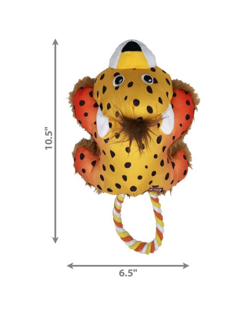 Kong Cozie Tuggz Cheetah - Hondenspeelgoed - Sm\/M