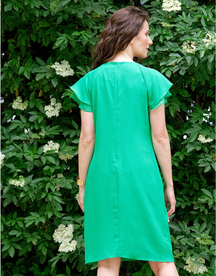 Robe habillée vert vif