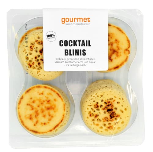 Gourmet Kochmanufaktur Cocktail-Blinis